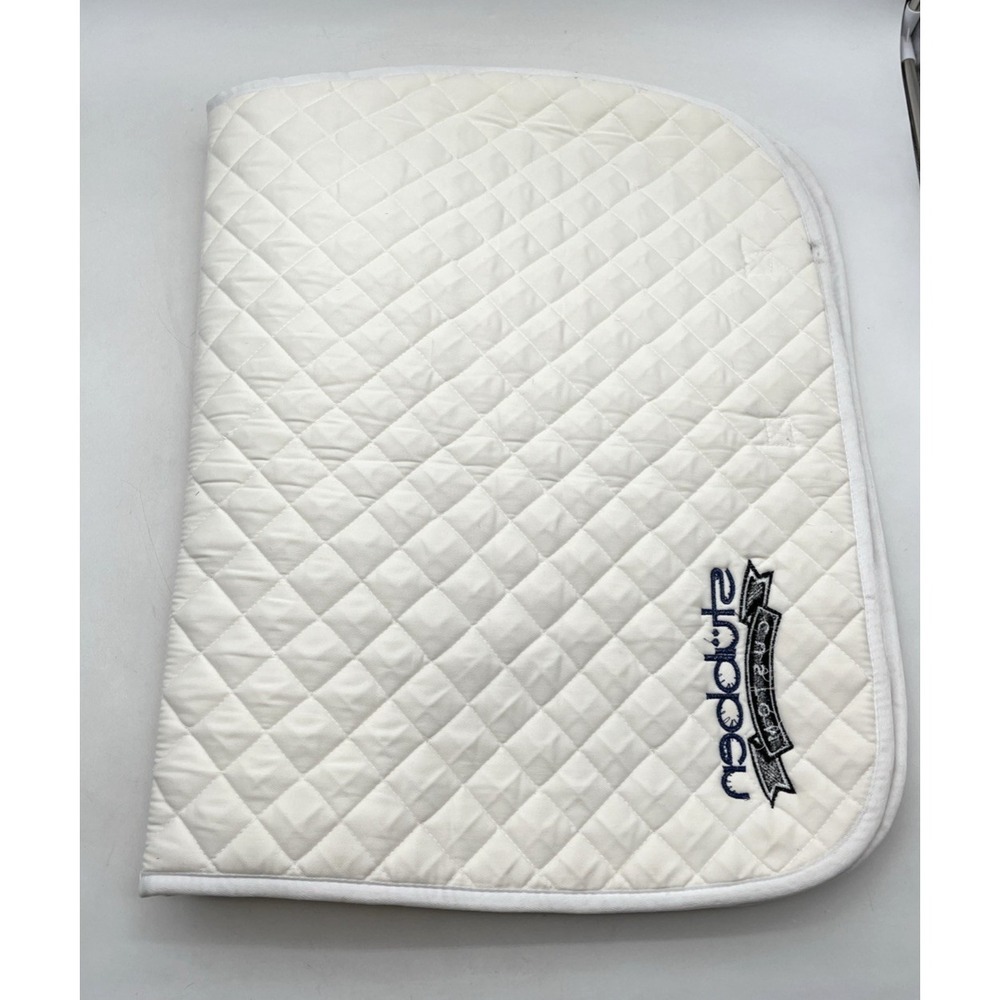Stubben Custom Quilted Saddle Pad All-Purpose Ivory Baby Pad DuraTech Excellent - Picture 5 of 7
